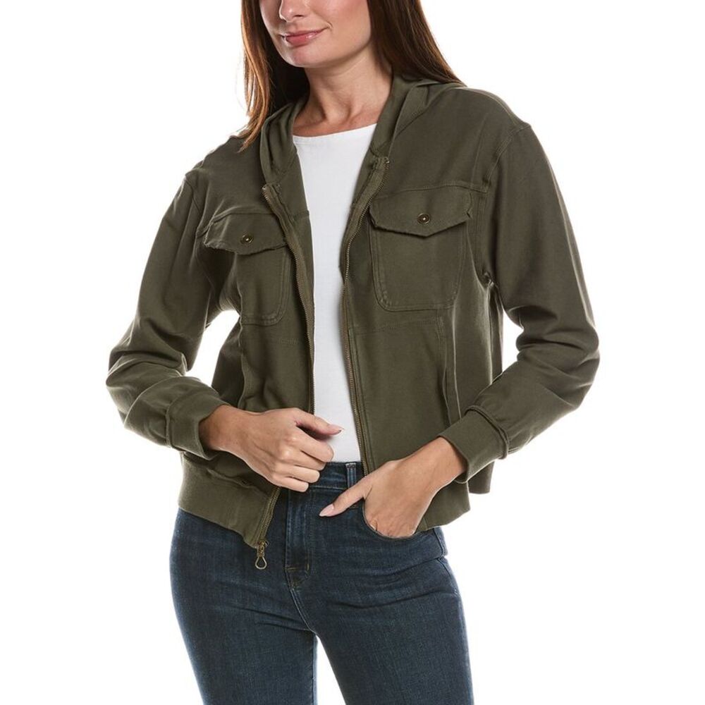 Xcvi Womens Balfore Bomber Jacket, Green